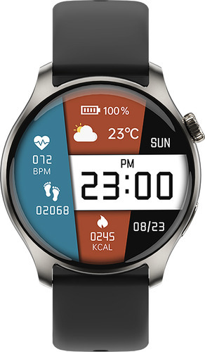 Smartwatch Jd Hawai Negro Pantalla Amoled 1.43 Pulgadas Con Ip68 Llamadas Bluetooth Y Sensor De Frecuencía Cardíaca. 