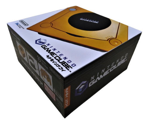 Caixa Grande Nintendo Game Cube Laranja De Madeira Mdf