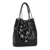 Bolso Mujer Negro Calavera Hombro Bandole 1