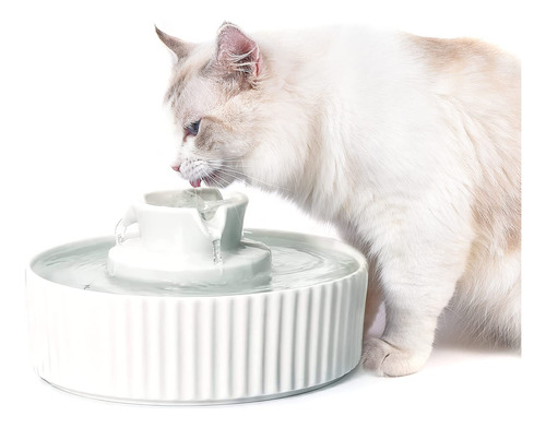 Fuente De Agua De Cerámica Para Gatos, Dispensador De Fuente