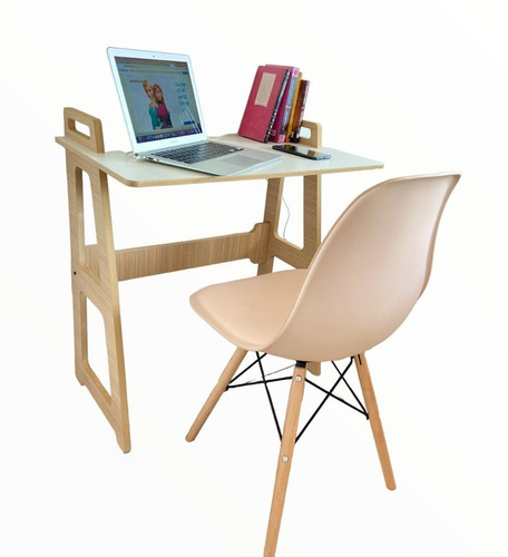 Set De Escritorio  + Silla Eames Rosa - Meraki Design 