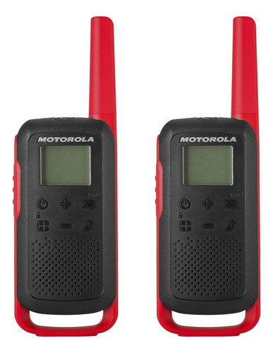 Radio Motorola Solutions T210 Negro/rojo Paquete 2 Unidades