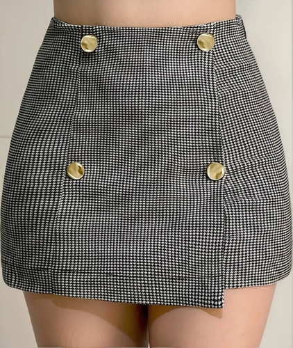 Short Falda Juvenil Cuadrada Stretch