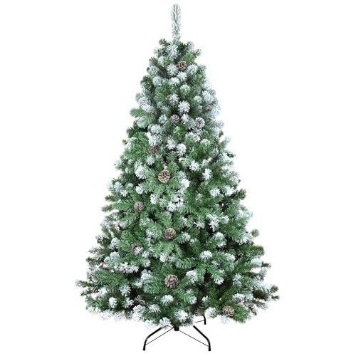 Árbol De Navidad Artificial Con Nieve De 5.9 Ft, Pino Nevado