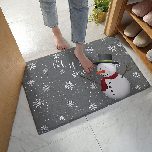 Alfombra De Bao De Mueco De Nieve De Navidad, Alfombra Suave