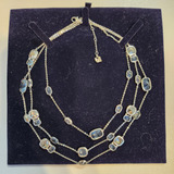 Collar Swarovski Original Con Cristales Azules, Austriaco 
