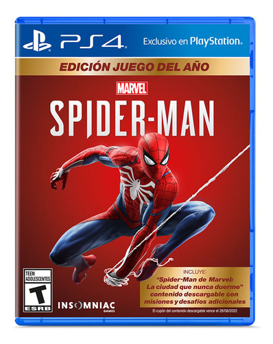 Juego Spider-man Ps4 Físico Usado