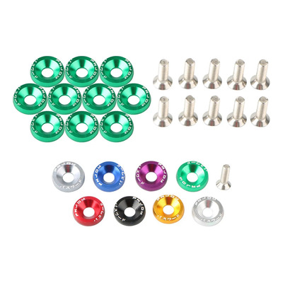 Tornillería Motor Jdm Fender Washers Password Tuning Headers Verde