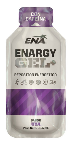 Ena Enargy Gel + Cafeína X 6 Unidades. Repositor Energético