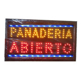 Cartel Led Panadería Abierto O Las 2 Palabras Que Quieras