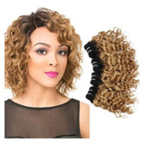 Cabello Humano Brasileño Con Onda Corporal 30cm 50g # 1b/27