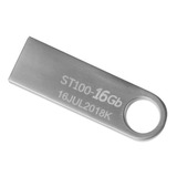 Kit De 20 Memorias Usb Stylos Tech St100 16gb 2.0 Plateado