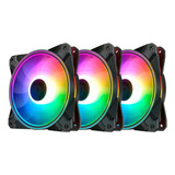 Kit 3 Fans Deepcool Storm Cf120 Rgb 3x120mm Dpf12arcf120p-3p