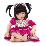 Boneca Infantil Baby Morena Cegonha Reborn Dolls