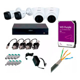 Kit Dvr 4 Canales 5mp + 2 Cam Domo + 2 Bullet 5mp + Utp Ext