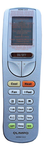 Control Aire Acondicionado Olimpo Original Tecla Heat
