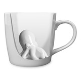 Taza Pulpo Diseño 3d Ceramica Blanca Decoracion Sorpresa