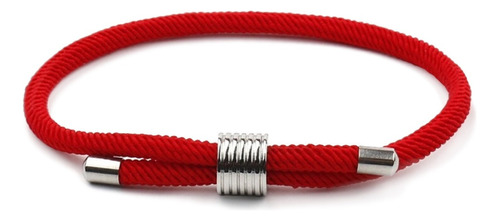 Pulsera De Cordón Rojo Unisex Ajustable Protección Y Energía