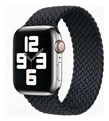 Apple Watch Series 6 Prata Com Pulseira Loop Trançada Novo