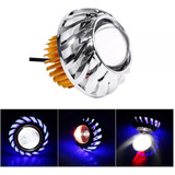 Lupa Led Faro Ojo De Angel Y Demonio Motos Auto Tipo Turbina