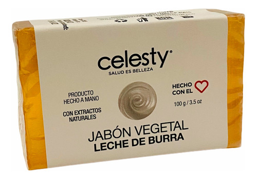 Kit 20 Pzs Jabón Vegetal Leche De Burra 100g Glicerina