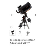 Telescopio Celestron Advanced Vx 11 + Accesorios
