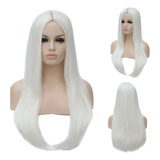 Peruca Lace Wig Uso Diário Platinada Ondulada/ Lisa Promoção