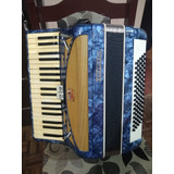 Acordeon Todeschini Azul Original Selo Verde