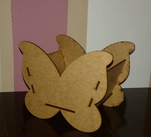 12 Cachepô Borboleta 12cm Mdf Lembrancinha Festa Menina