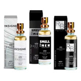 Kit 3 Perfume Masculino Amakha Insigne Smell For Men Rb