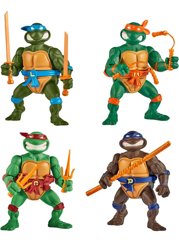 Teenage Mutant Ninja Turtles Paquete De 4 Figuras Clásicas