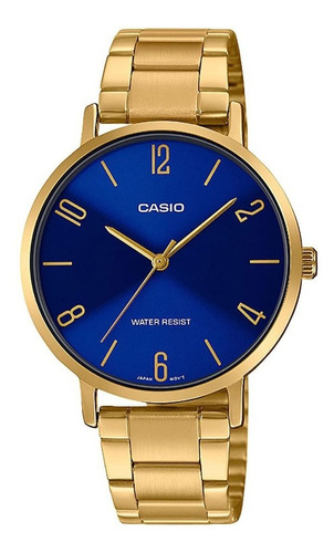 Reloj Mujer Casio Ltp-vt01g-2b Dorado Análogo / Lhua Store