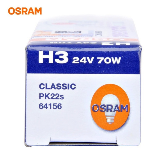 H3 24v 70w Pk22s 64156 Osram Alemana X1 Villa Crespo 