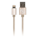 Cable Guess Lihtning Tejido Dorado 1.5m Para iPhone