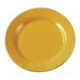 Plato Postre 18 Cm Biona Linea Donna Ceramica Colores X6u Color Amarillo Mostaza