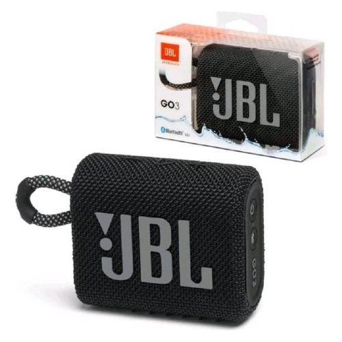Caixa De Som Bluetooth Jbl Go3 Ipx7 Original Preta