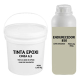 Kit Tinta Epoxi Livre De Solvente Cinza  + Endurecedor