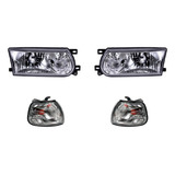 Kit 2 Faros Y 2 Cuartos Para Nissan Tsuru 2001-2004 Depo