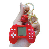 Llavero De Mini Máquina De Juego Tetris Con Mango Rojo