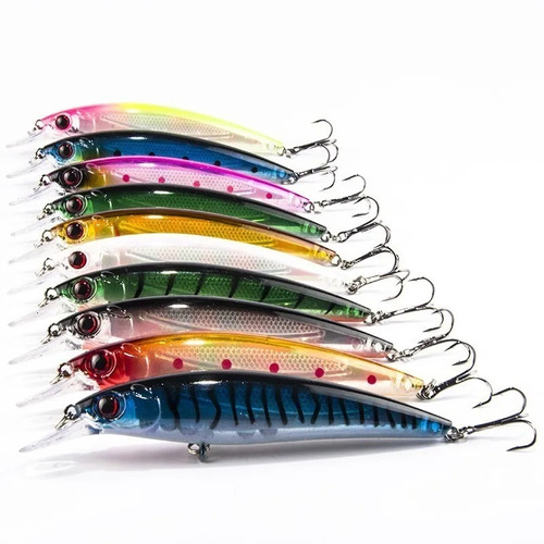 Pack 8 Señuelos O Rapala Para Pesca De Corvina Y Lenguado