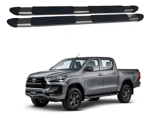 Estribos Toyota Hilux 2016 A 2023 Doble Cabina Cromo 5.5 