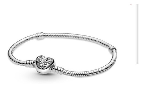 Pulsera Pandora Mickey Pave 17cm Plata925 Original 