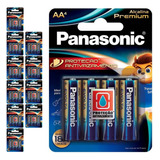 44 Pilhas Alcalinas Premium Aa 2a Panasonic 11 Cart