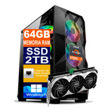 Pc Gamer Ryzen 7 5700x Aorus, 2tb, 64gb Ddr4 Rtx 4060ti 16gb