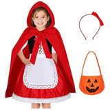 Disfraz De Caperucita Roja Para Niños Fiesta De Halloween