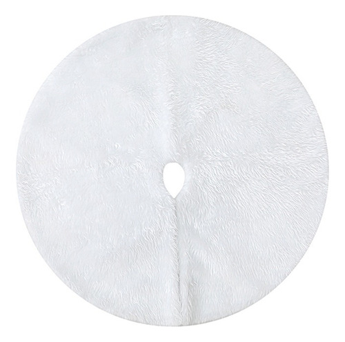 Falda Para Árbol De Navidad Pure White Plush 90cm