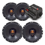 Kit 4 Alto Falante 6 Jbl 200w Rms Golf Gol + Módulo Stetsom