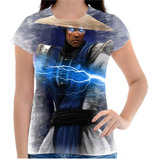 Camiseta Personalizada Feminina Jogo Luta Mortal Kombat 05