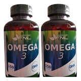 Pack 2 Omega 3  150 Caps C/u  1000mg Aceite Pescado + Envio 