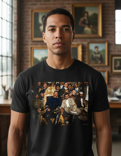 Playera Negra Pancho Villa Y Emiliano Zapata. Casual | Envío gratis